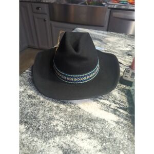 Vintage Bailey "The Teton" Black Felt Western Cowboy Hat Authenic Western Trails